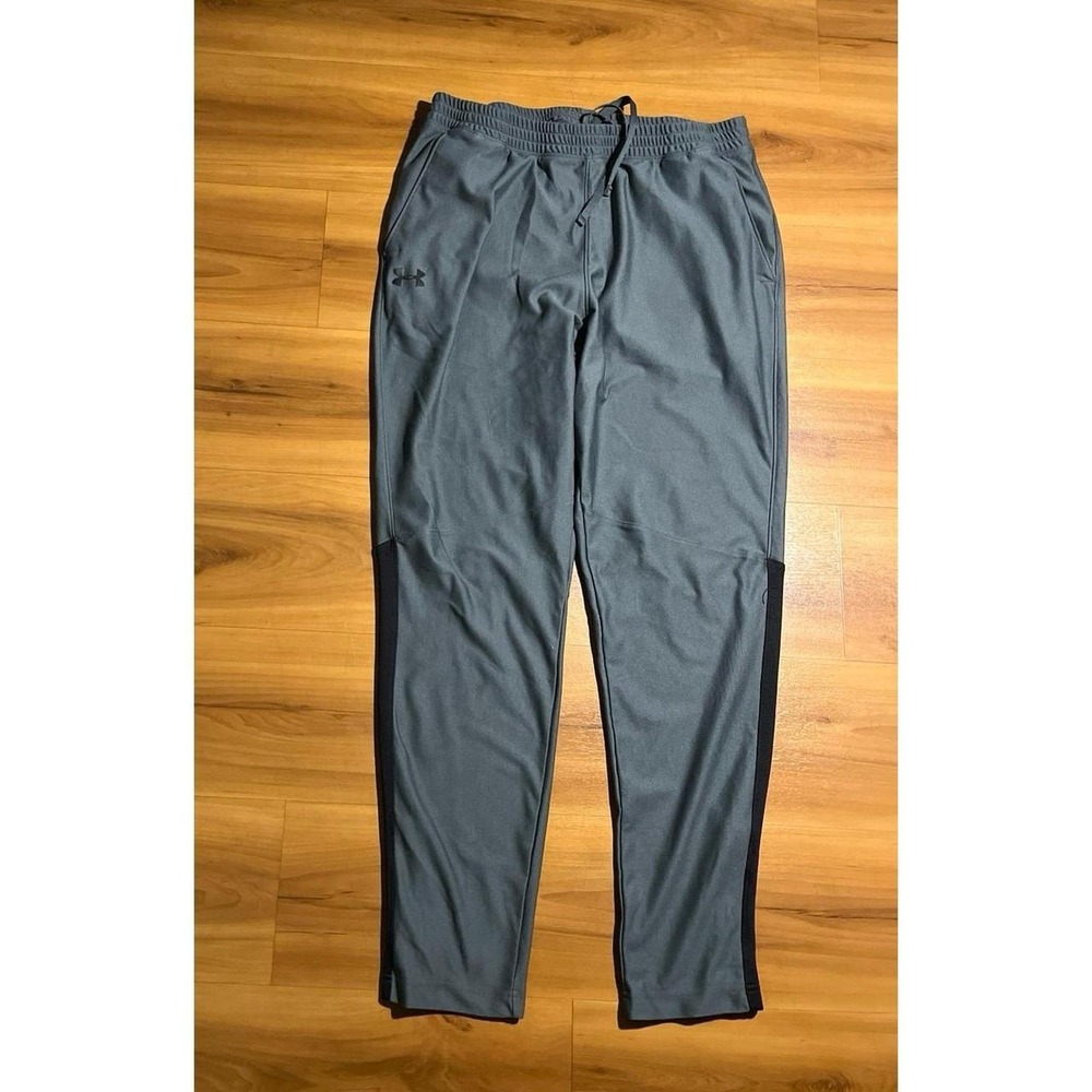 Mens Under Armour Fitted Drawstring Athletic Workout Performance Track Pants